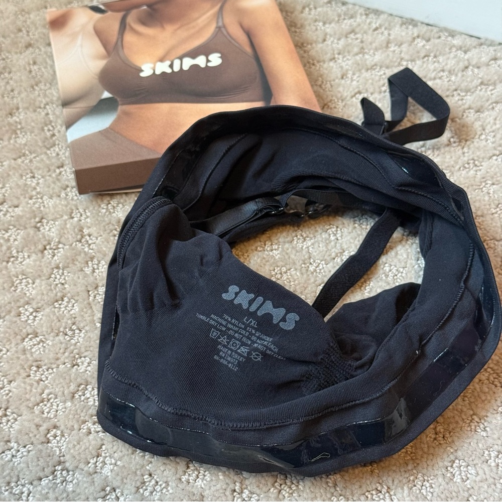 SKIMS Shapewear Black Onyx Bralette Seamless Sculpt L/XL - Picture 6 of 6
